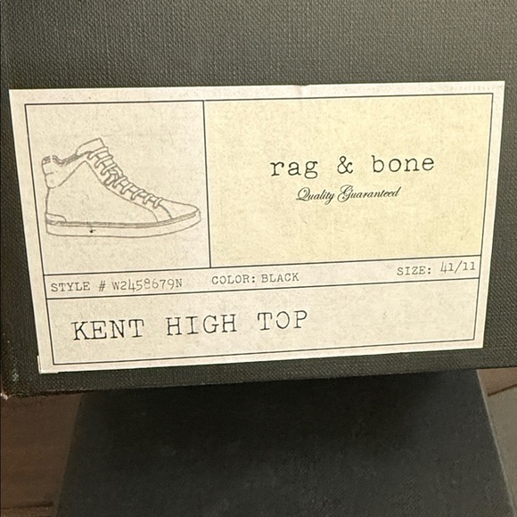 Rag & Bone Kent high top lace up sneakers women’s size 11 - Picture 8 of 8